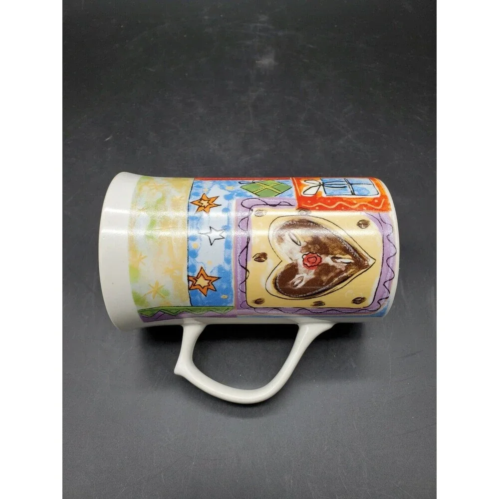 ROYAL NORFOLK CHRISTMAS MUG Various Scenes Xmas Coffee Cup Winter Colorful